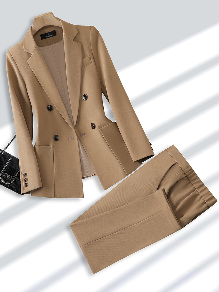 Men Formal Office Wear Shirts - Fashion Ladies Pant Suit Formal Women