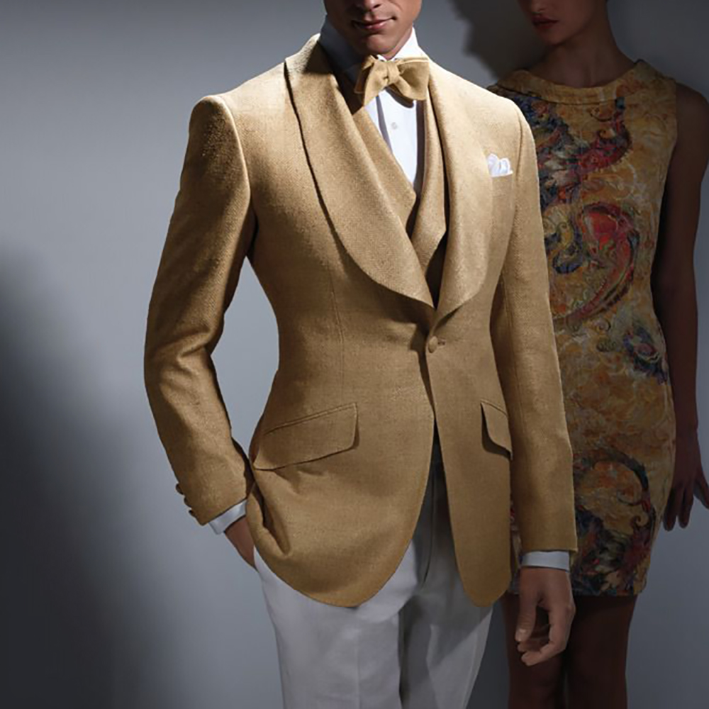 Men Formal Wear Wedding Guest - Slim Fit Men's Suit 3Piece(Blazer+Vest+Pants) Single
