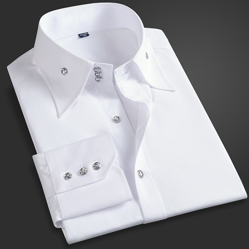 Men Formal Office Wear Shirts - Spring Autumn Men's Executive Shirt Korean