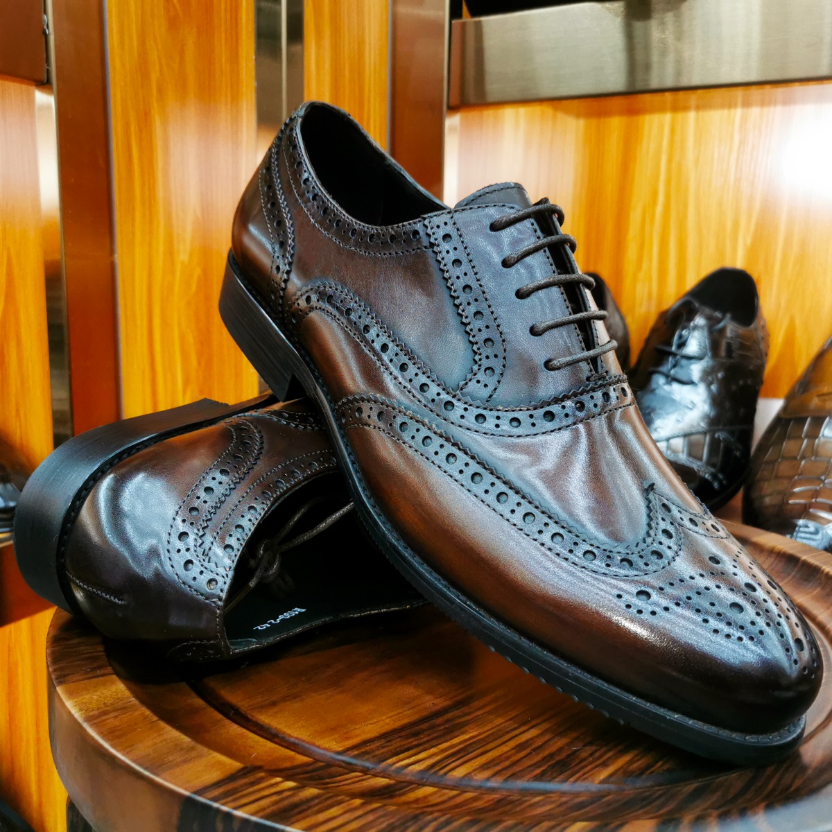 Men Formal Wear Brown - Luxury Men's Dress Shoes Genuine Leather