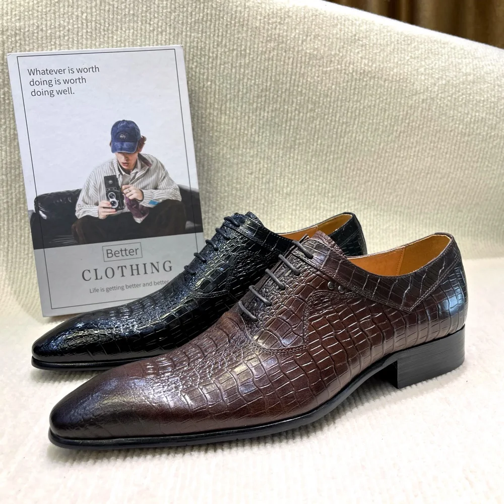 Italian Luxury Men's Pointed T - Men Formal Wear Wedding 评论和价格