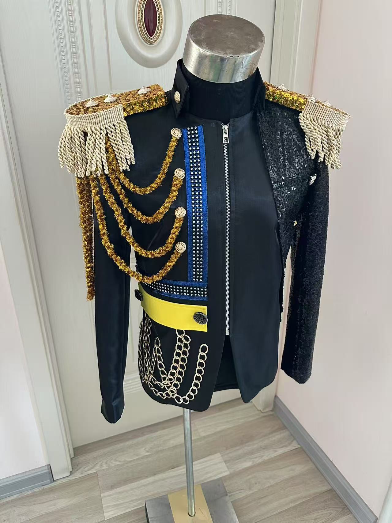 New Men Tassel Royal Jacket We - Men Formal Wear Wedding 评论和价格