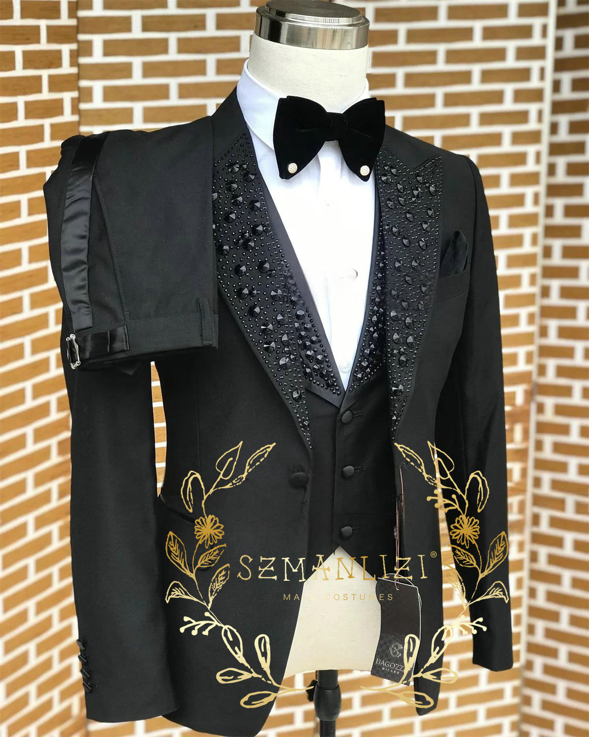 Black Men Suits Luxury Stone C - Men Formal Wear Wedding 评论和价格