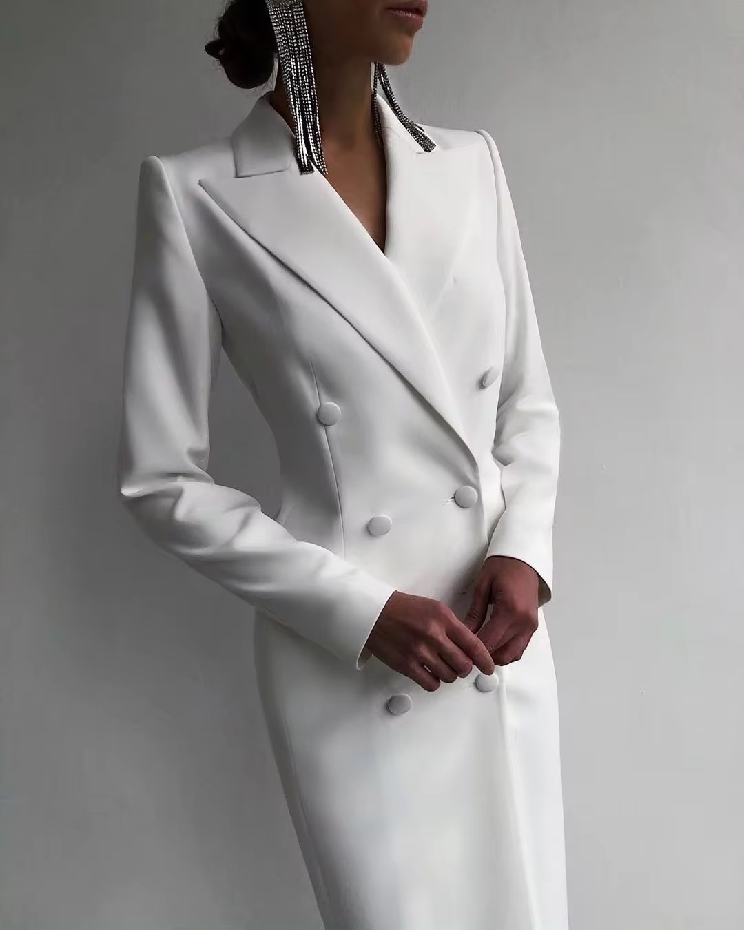 Autumn White Double Breasted W - Men Formal Wear Wedding Guest 评论和价格