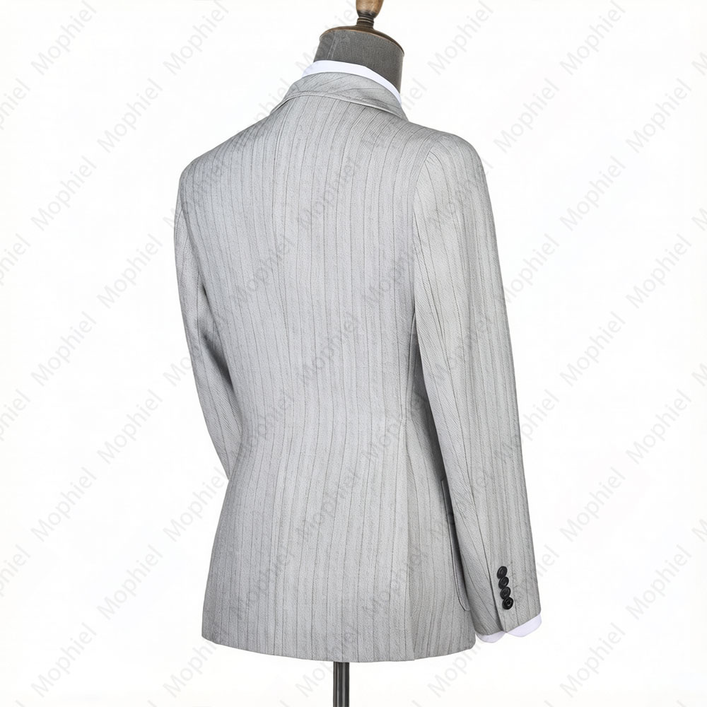 Mophiel Light Grey Men Suits S - Men Formal Wear For Wedding 评论和价格