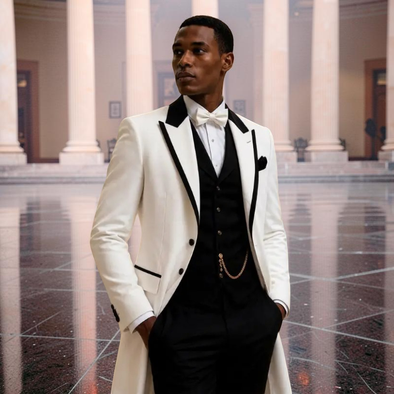 3 Pcs Wedding Suits for Men Sl - Men Formal Wear For Wedding 评论和价格