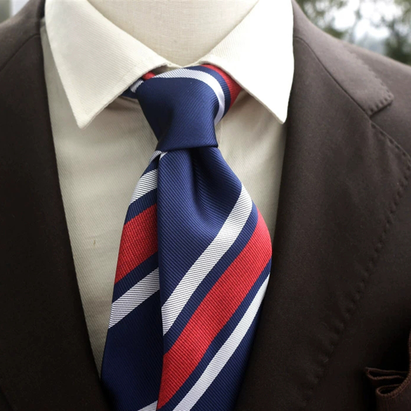 New Trendy Navy Brown Neckties - Men Formal Wear Brown 评论和价格