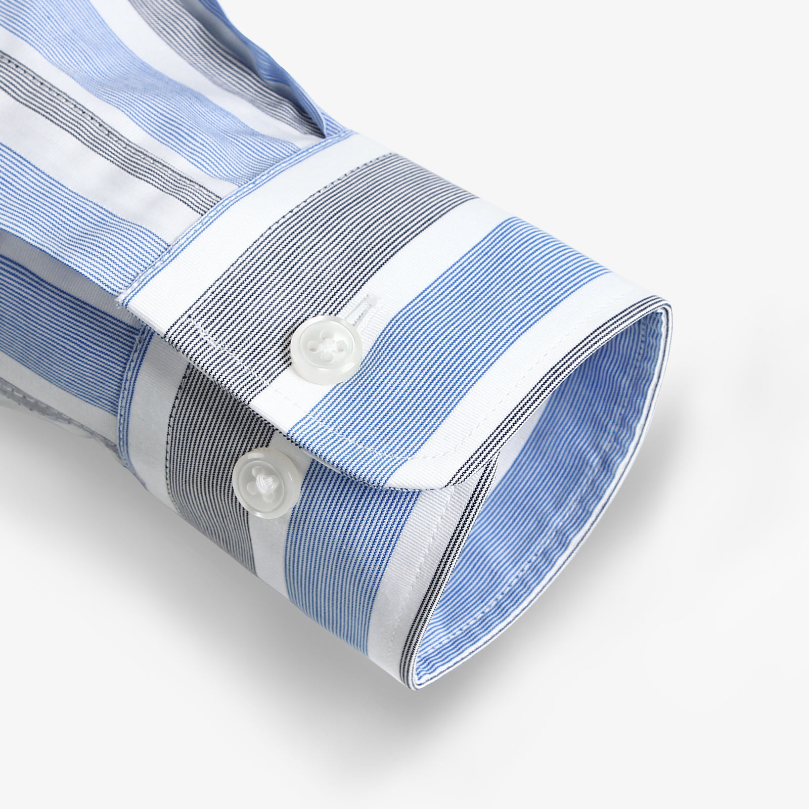 Men's 100% Cotton Striped Shir - Men Formal Office Wear Shirts 评论和价格
