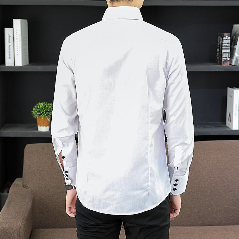 Spring Autumn Men's Executive  - Men Formal Office Wear Shirts 评论和价格