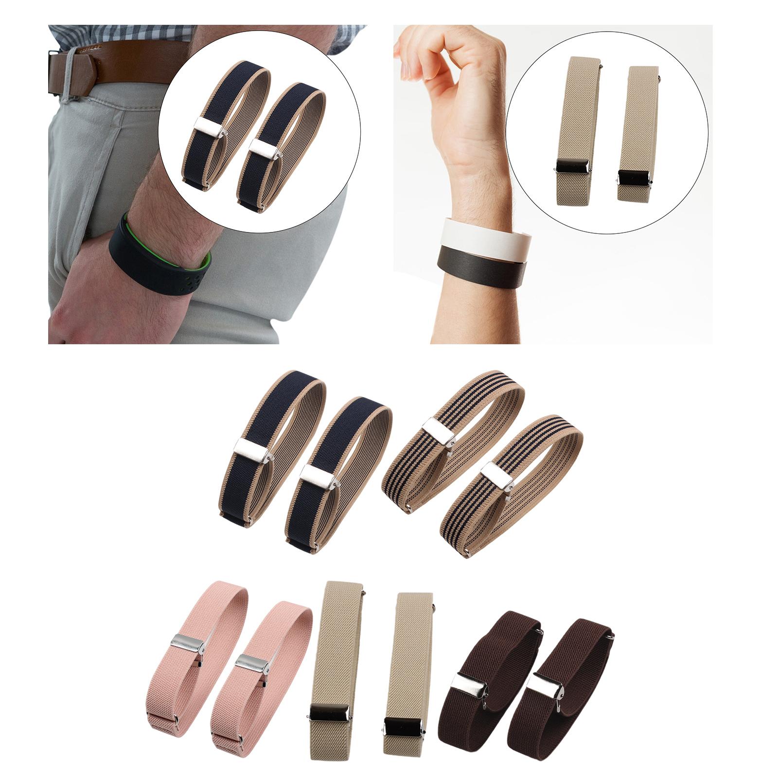 Elastic Armbands Stretch Sleev - Men Formal Office Wear Shirts 评论和价格