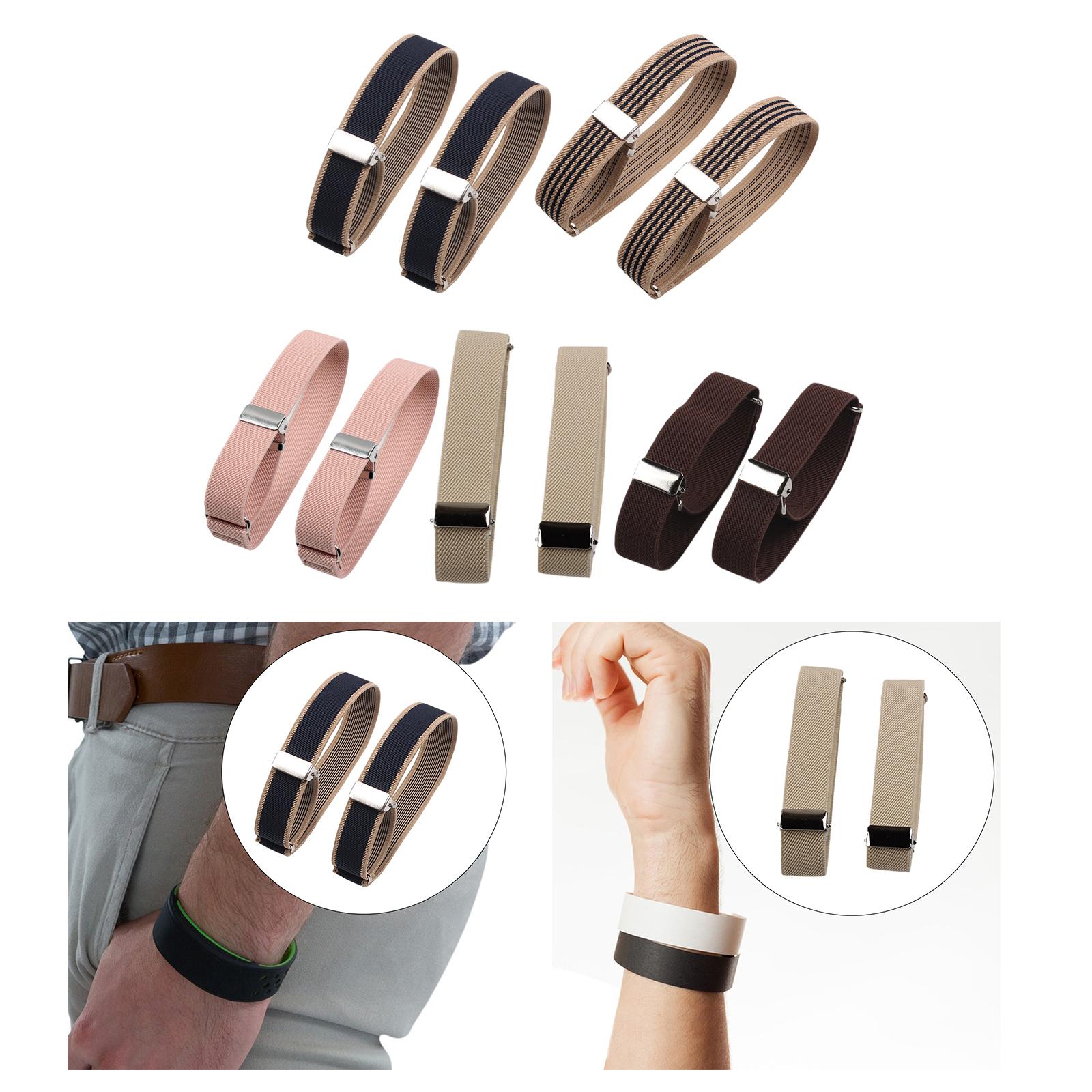 Elastic Armbands Stretch Sleev - Men Formal Office Wear Shirts 评论和价格