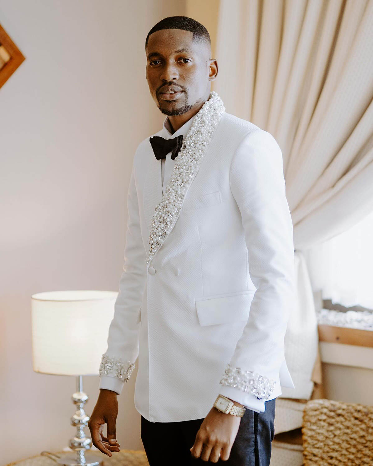 White Men Wedding Tuxedos 2 Pi - Men Formal Wear Wedding Guest 评论和价格
